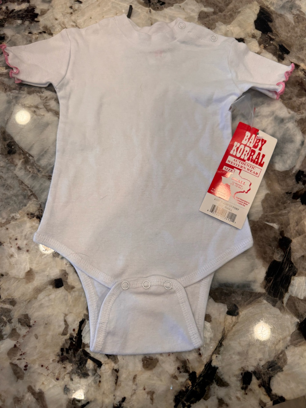 White Infant Onesie Baby Korral